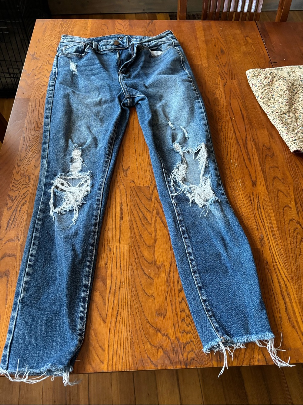 Windsor Distressed Blue Skinny Jeans